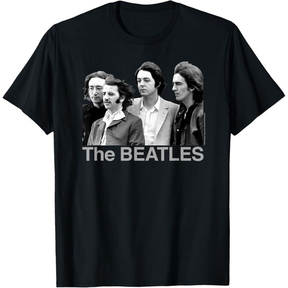 👕 T-shirt Vintage The Beatles REVOLUTION - Manches Longues - Streetwear - Taille M - Blanc - Très Bon état